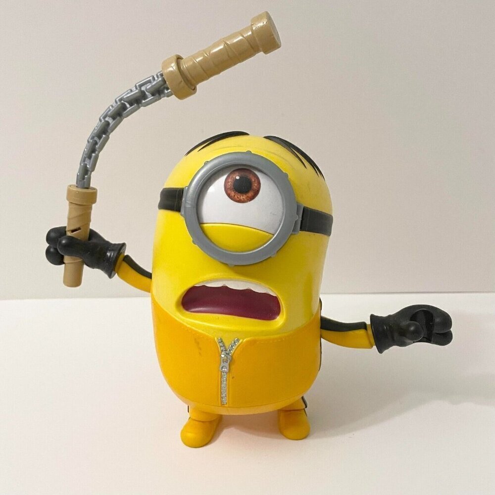 Minions The Rise of Gru Mighty Stuart Kung Fu Action Electronic Toy with Sound
